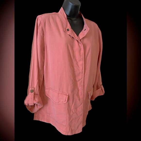 Anthropologie Sanctuary women’s utility jacket lightweight dusty pink NWT size M - Picture 5 of 12